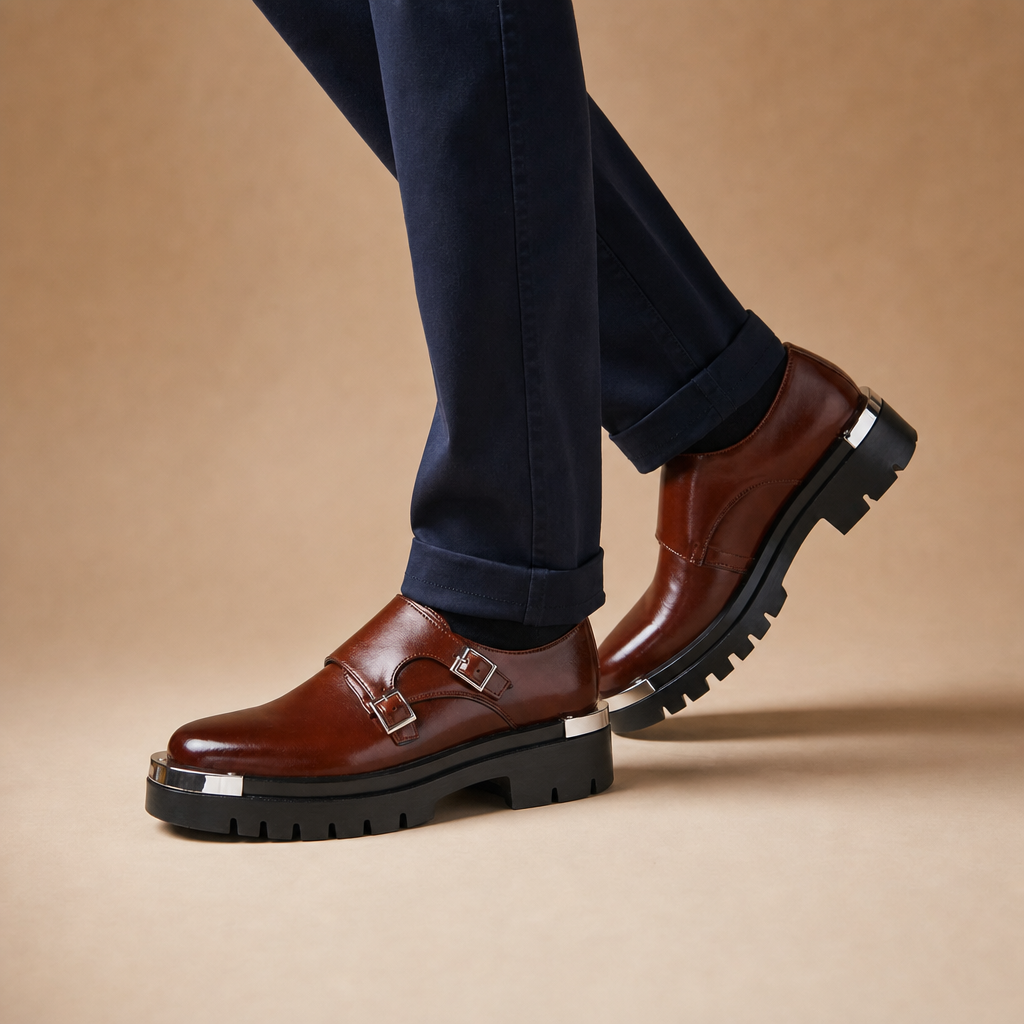 Arlo Men's Round-Toe Loafers — Brown