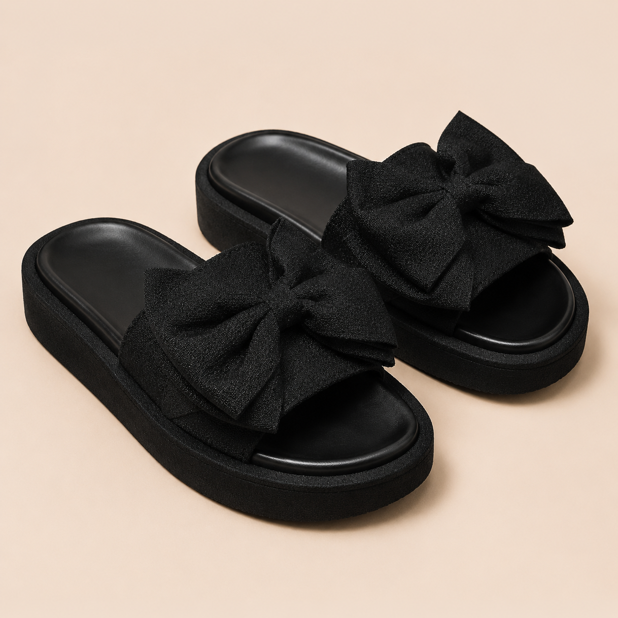Rosali Platform Bow Slide Sandals