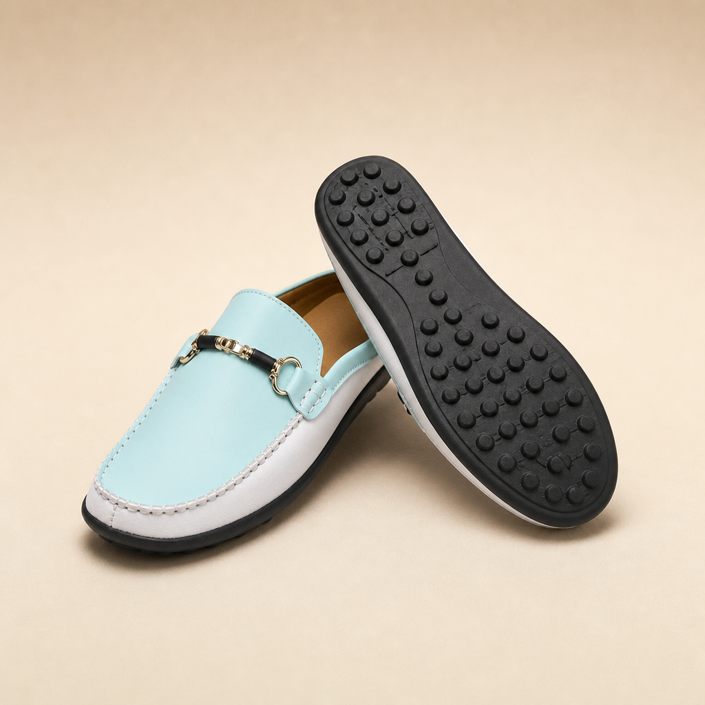 Bristol Men's Breathable Slip-On Loafers — Blue