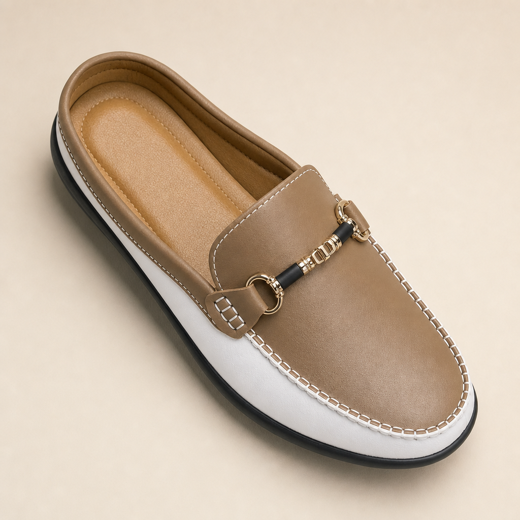 Durham Genuine Leather Slip-On Loafers in Black