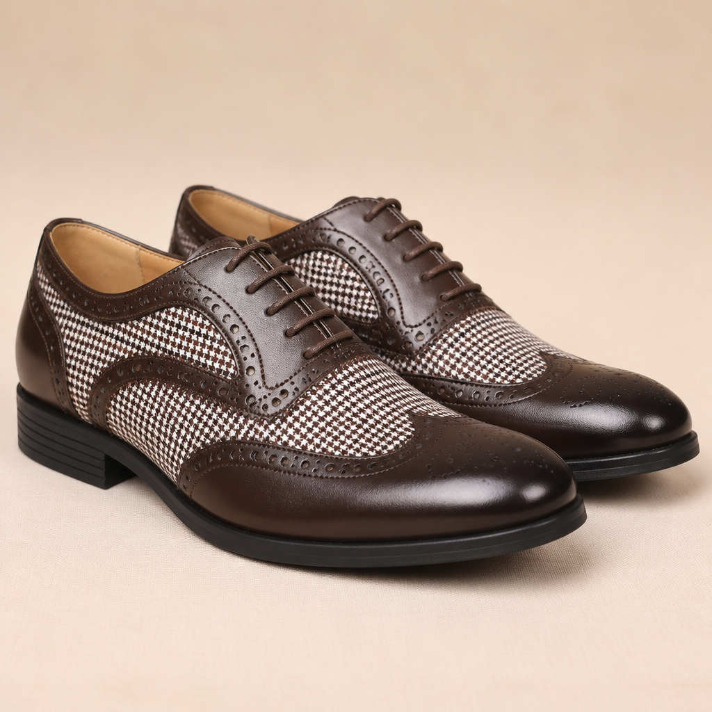 Breathable leather loafers in tan