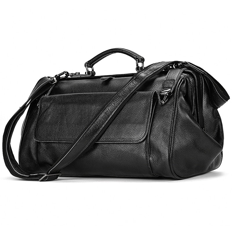 Ashford Genuine Leather Duffle Weekender Bag