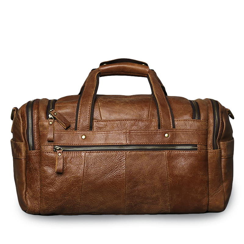 Ashford Genuine Leather Weekender Duffle Bag