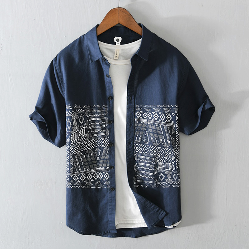 Santori Linen Short Sleeve Shirt