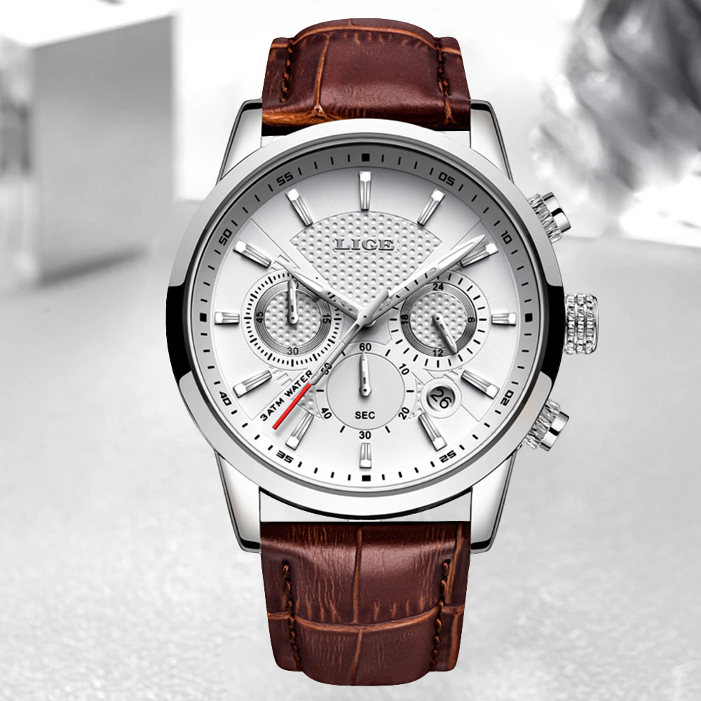 Halden Leather Chronograph Watch