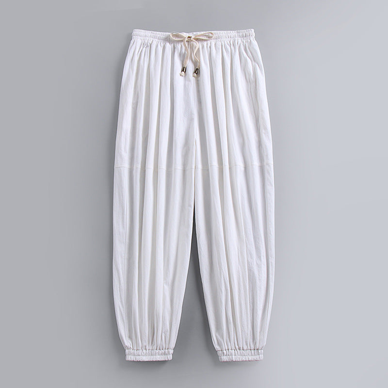 Riviera Linen Wide-Leg Pants