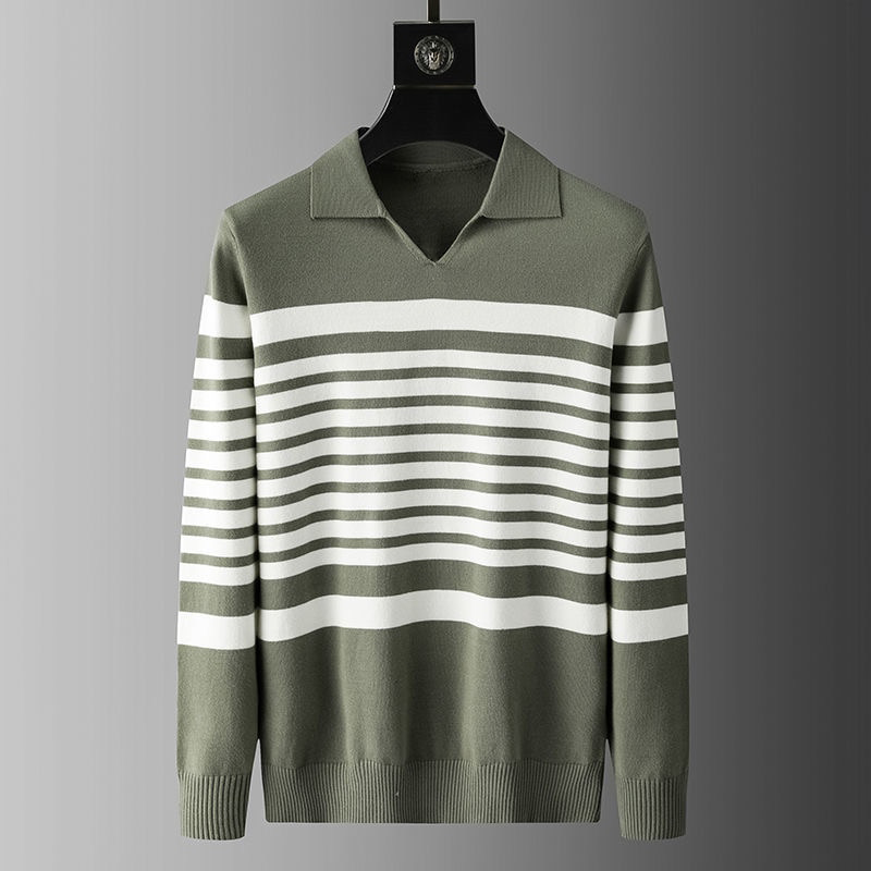 Ashford Barré Stripe Polo Sweater