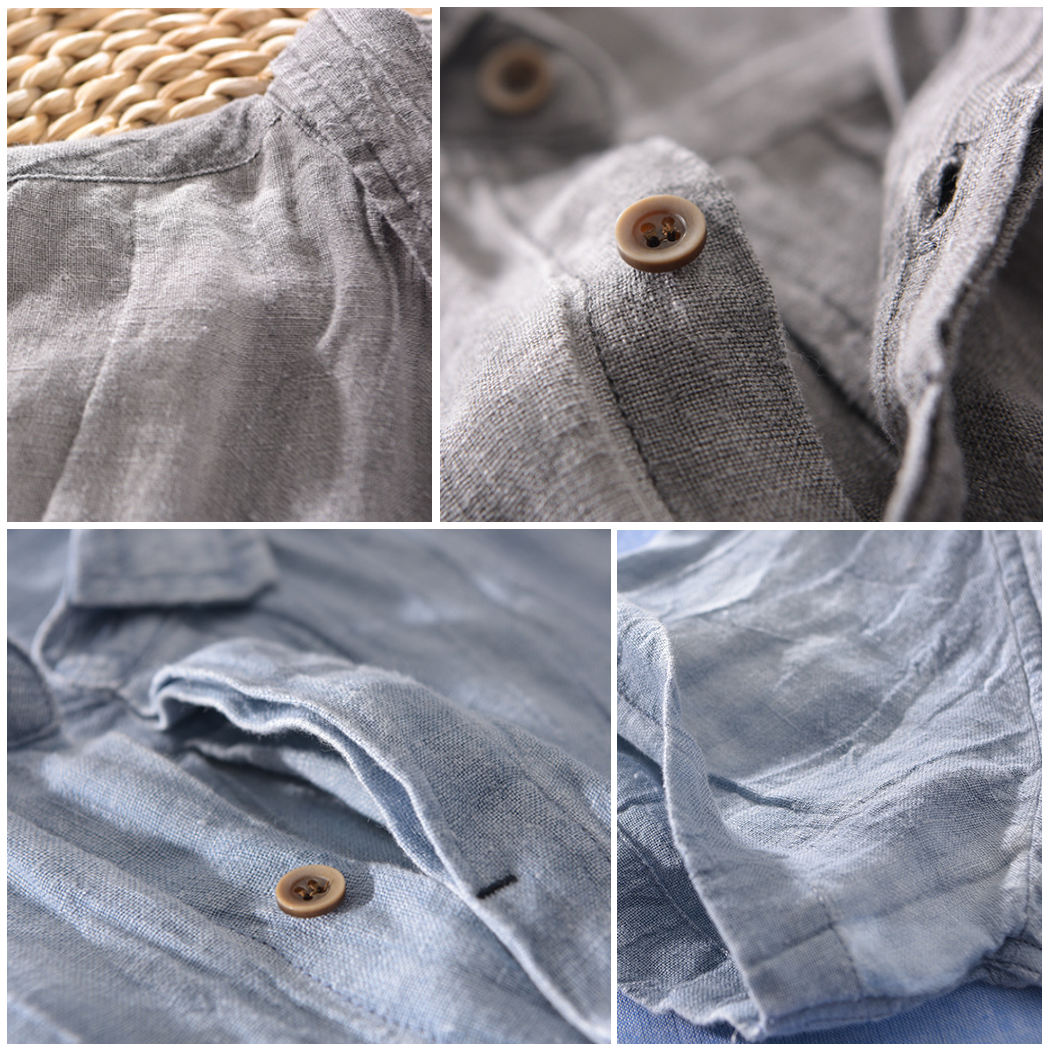 Benton Short-Sleeve Linen Shirt