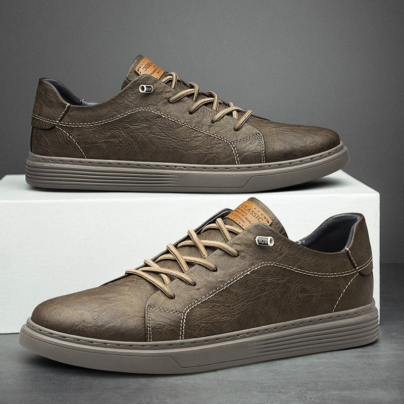 Halden Leather Low-Top Sneakers