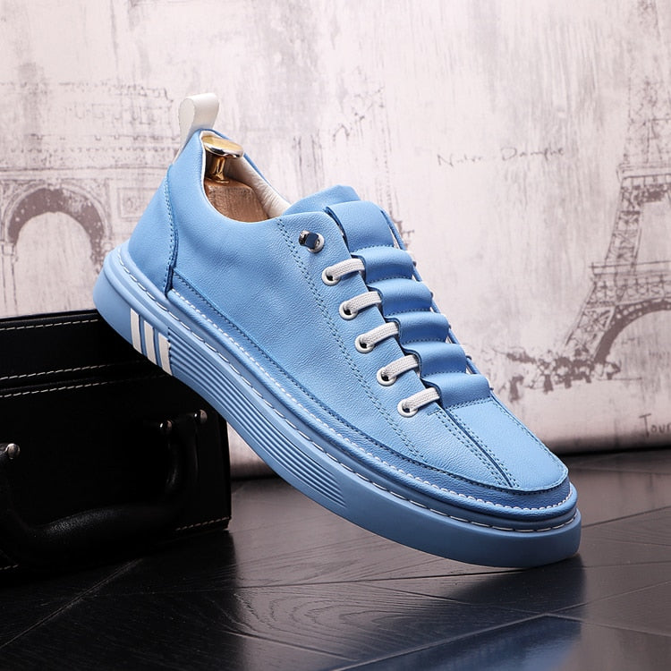 Hudson Leather Lace-Up Sneakers