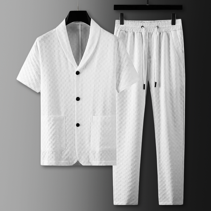 Blythe Cotton Waffle-Weave Leisure Set