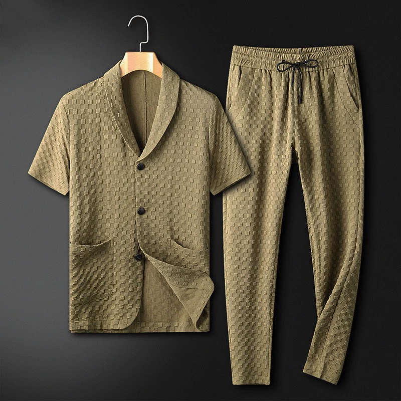 Blythe Cotton Waffle-Weave Leisure Set