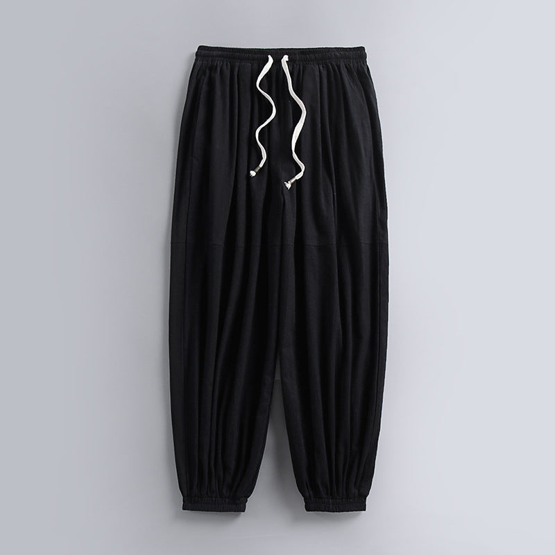 Riviera Linen Wide-Leg Pants