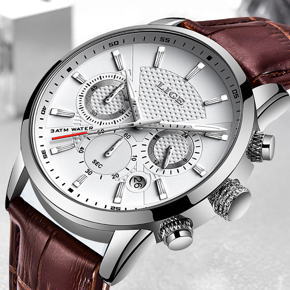 Halden Leather Chronograph Watch