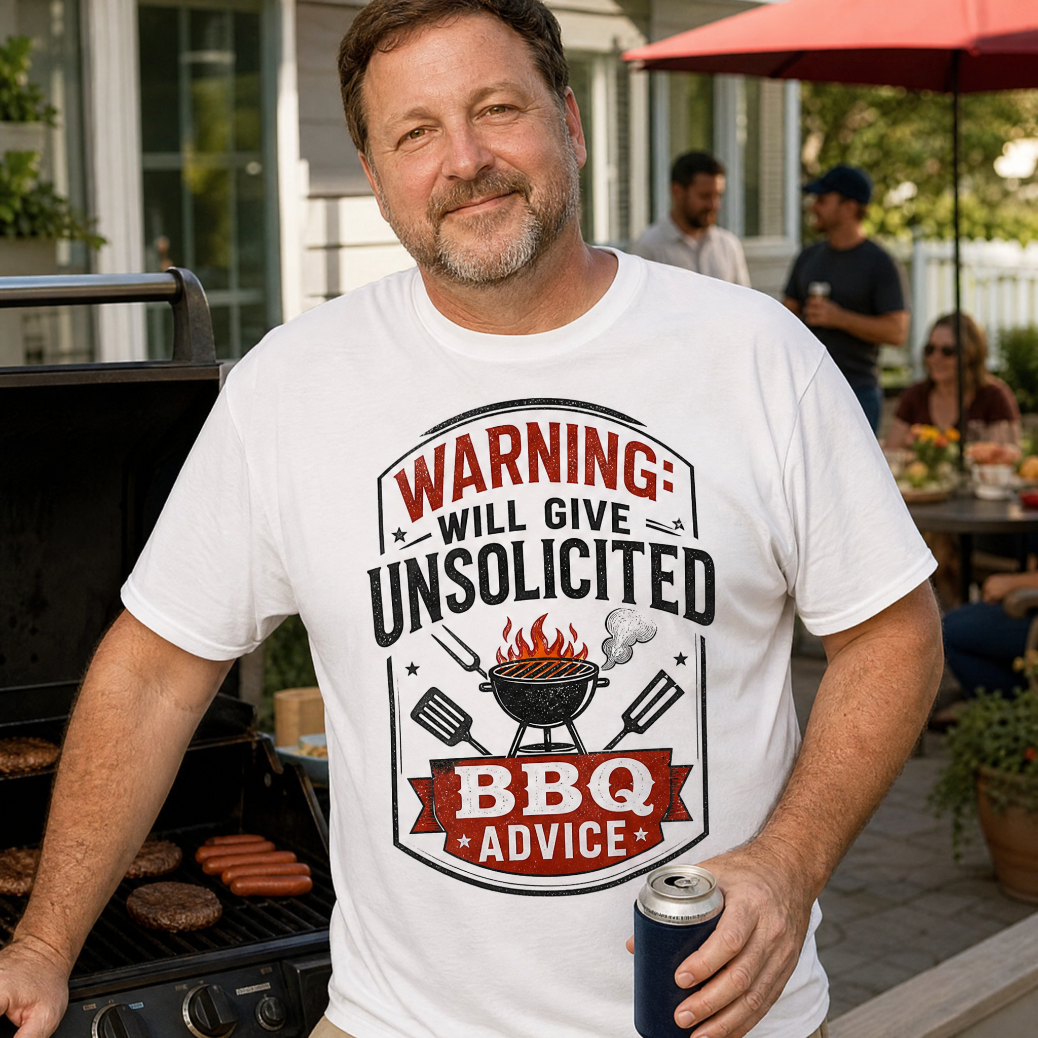 Grillin' Cotton Crew Neck Tee