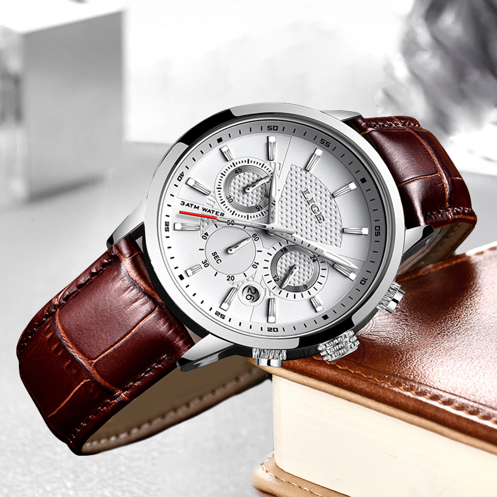 Halden Leather Chronograph Watch