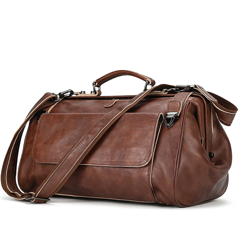 Ashford Genuine Leather Duffle Weekender Bag
