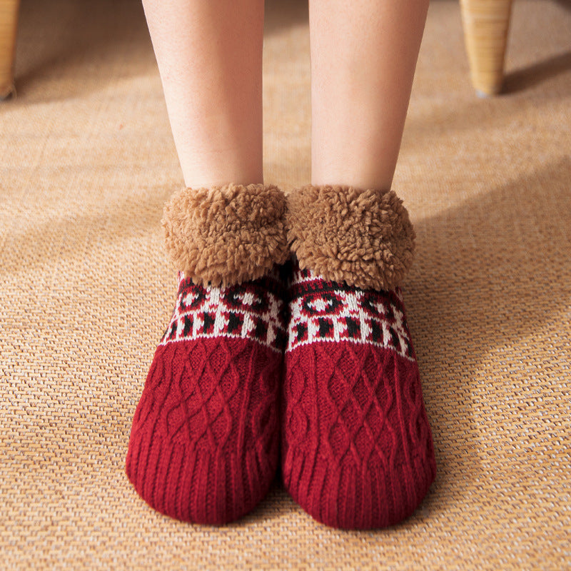 Bergen Cotton Knit Non-Slip Socks