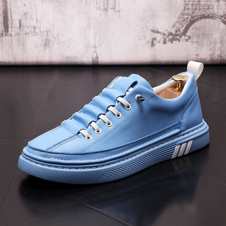 Hudson Leather Lace-Up Sneakers