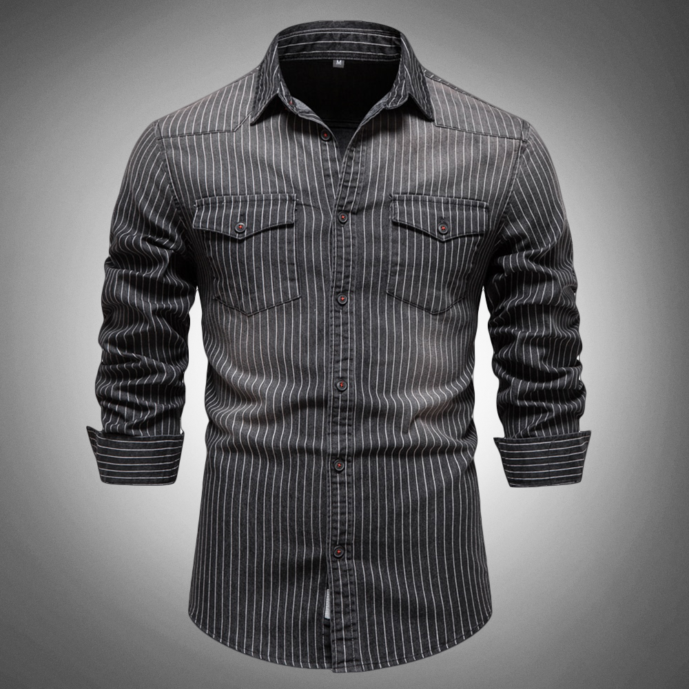 Ashford Slim-Fit Cotton Denim Shirt
