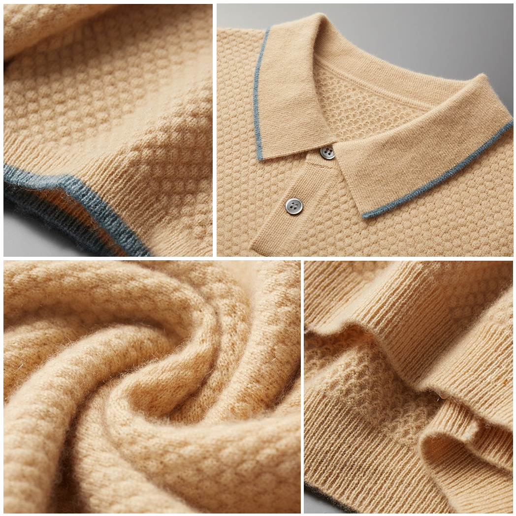 Harding Slim Fit Cashmere Polo Shirt