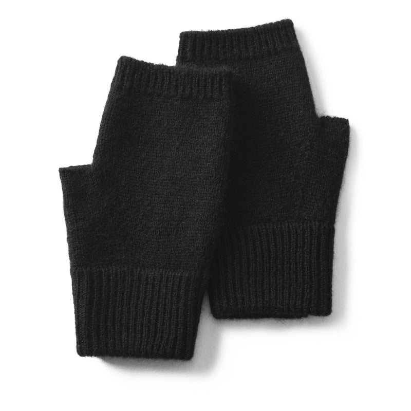 Aspen Open-Finger Cashmere Gloves