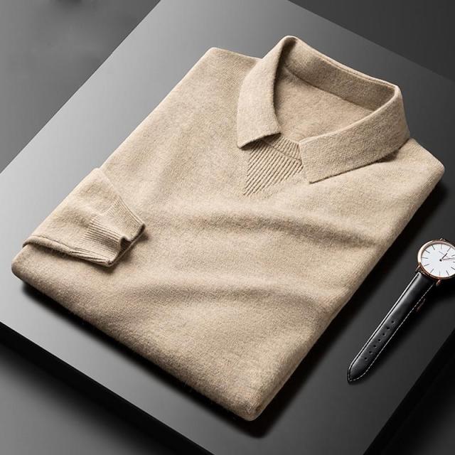 Riverton Cashmere Polo Sweater