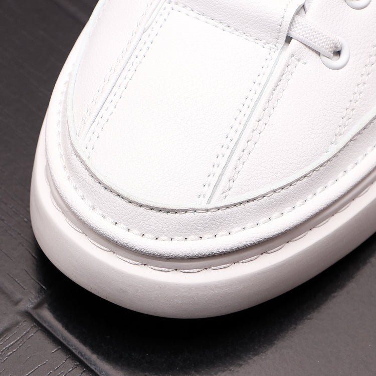 Hudson Leather Lace-Up Sneakers