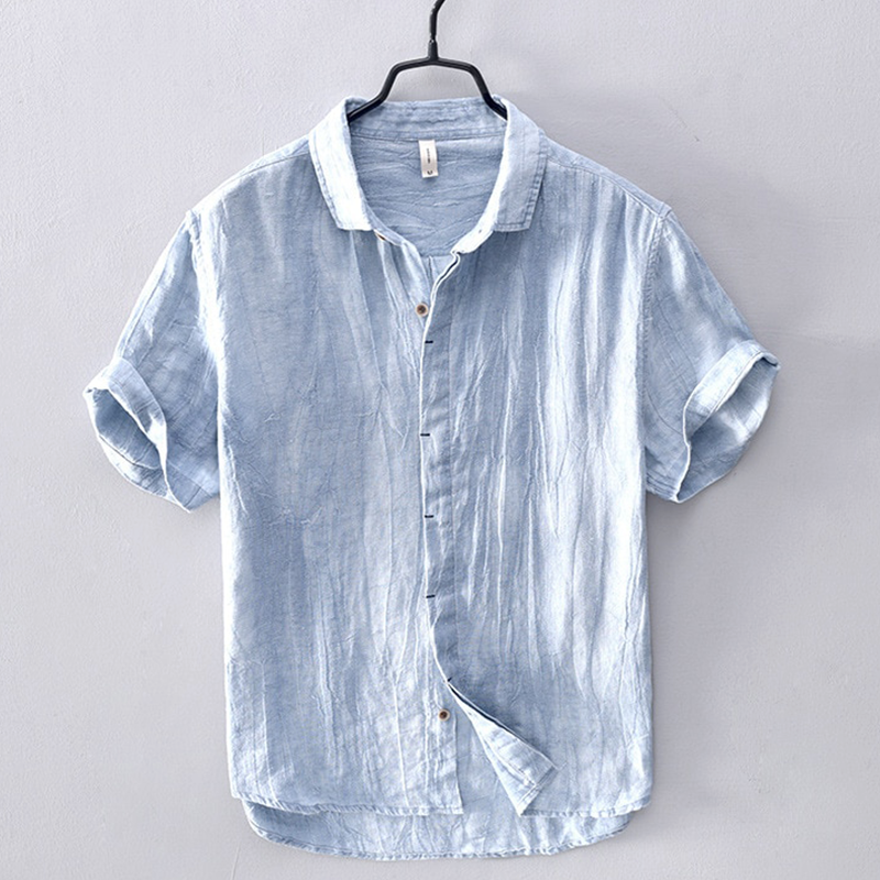 Benton Short-Sleeve Linen Shirt