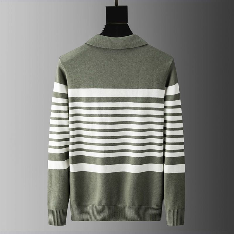 Ashford Barré Stripe Polo Sweater
