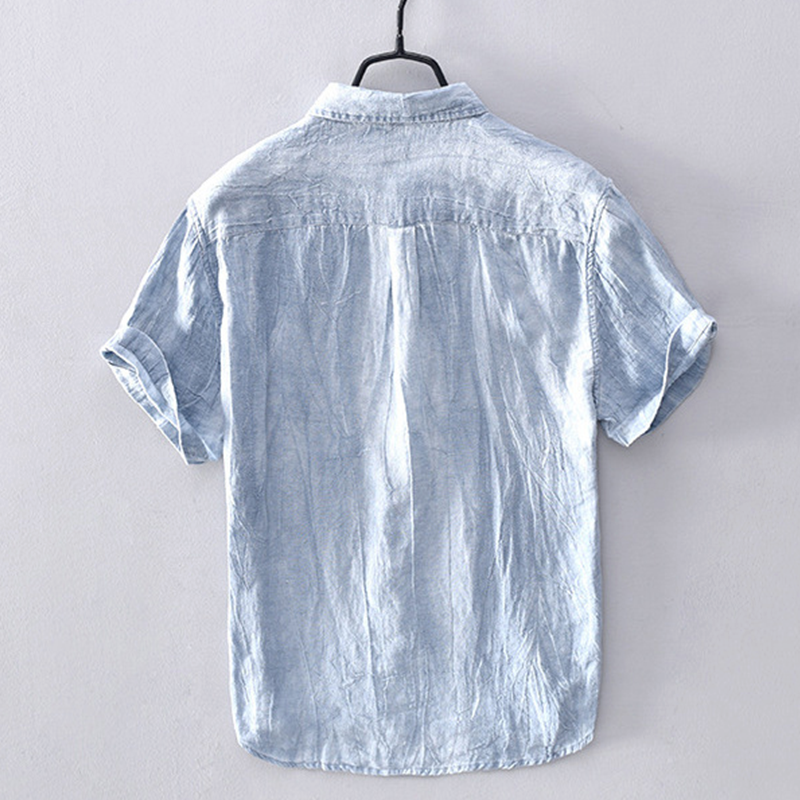 Benton Short-Sleeve Linen Shirt
