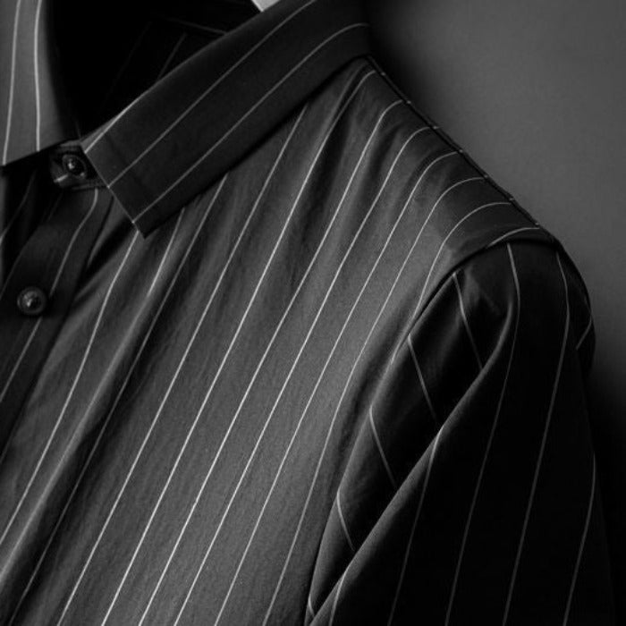 Valero Striped Short-Sleeve Shirt And Straight Trousers Set