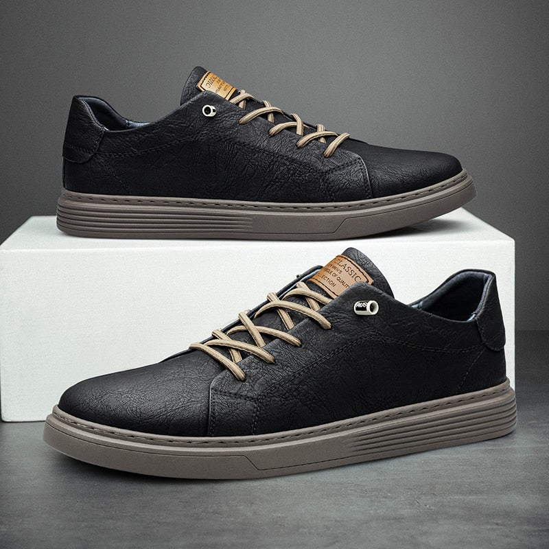 Halden Leather Low-Top Sneakers