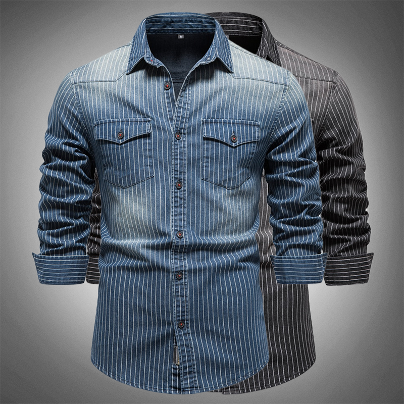 Ashford Slim-Fit Cotton Denim Shirt