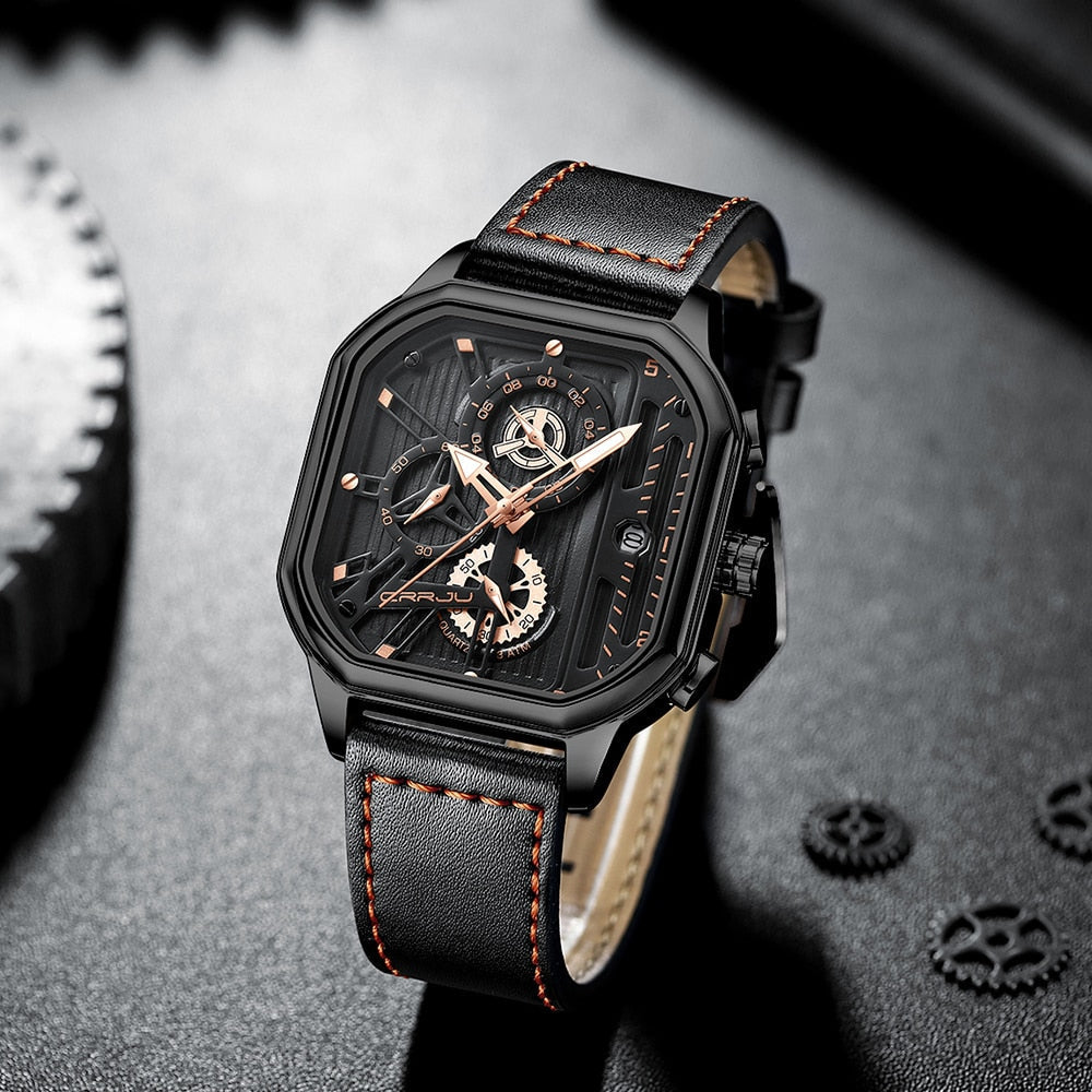 Ashford Leather Chronograph Watch