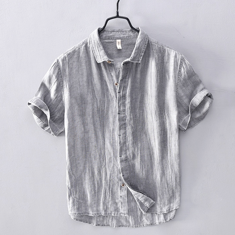 Benton Short-Sleeve Linen Shirt
