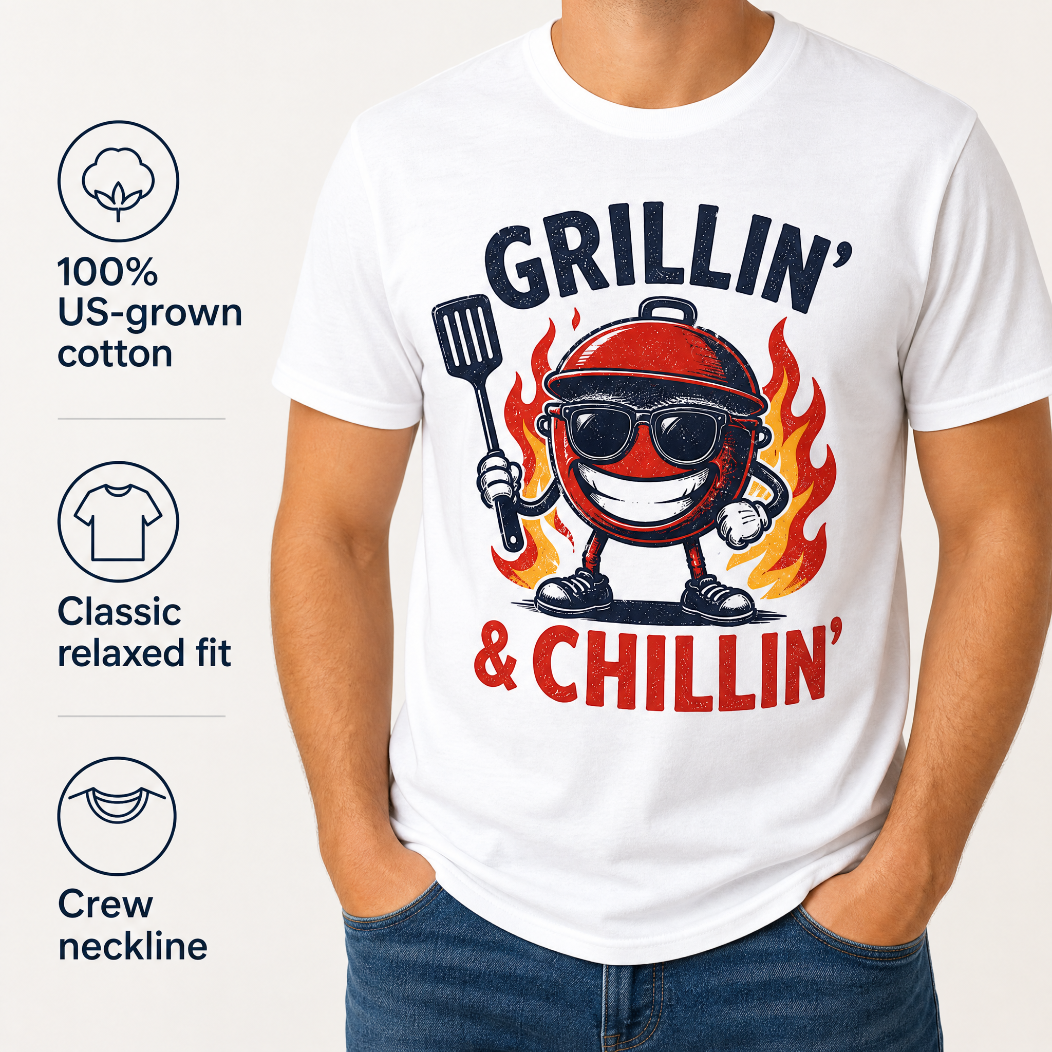 Berkley Cotton Crew Neck Tee