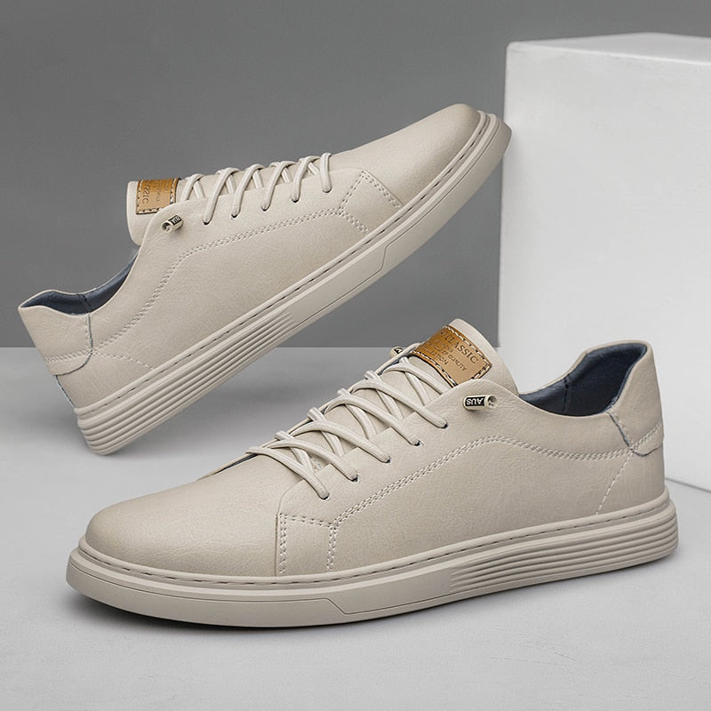 Halden Leather Low-Top Sneakers