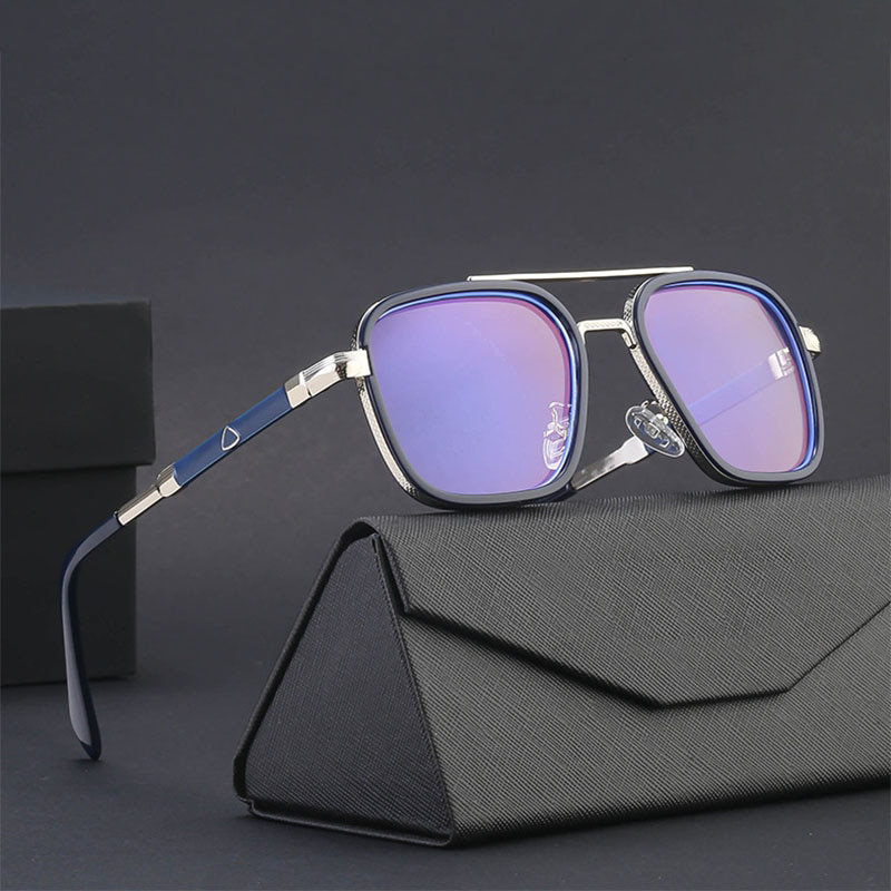 Damien Metal Blue Light Blocking Glasses