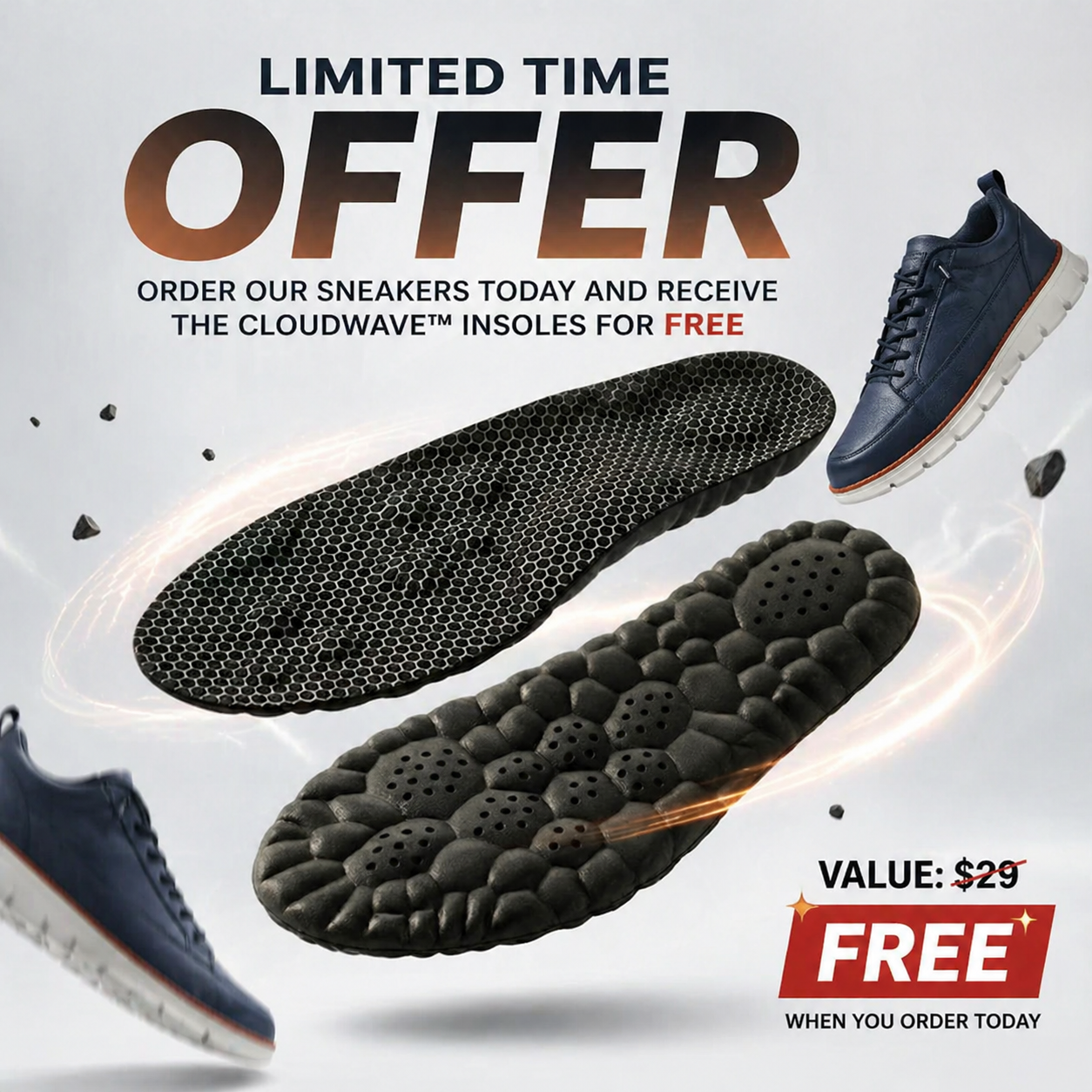 Hudson Orthopedic Low-Profile Sneakers