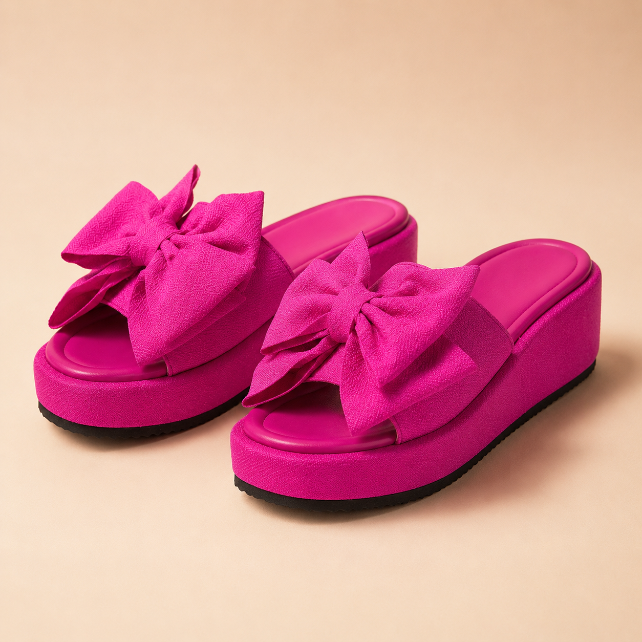 Rosali Platform Bow Slide Sandals