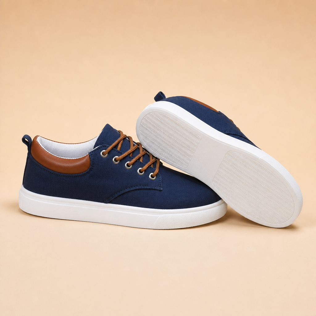 Fenton Men's Canvas Sneakers displayed outdoors