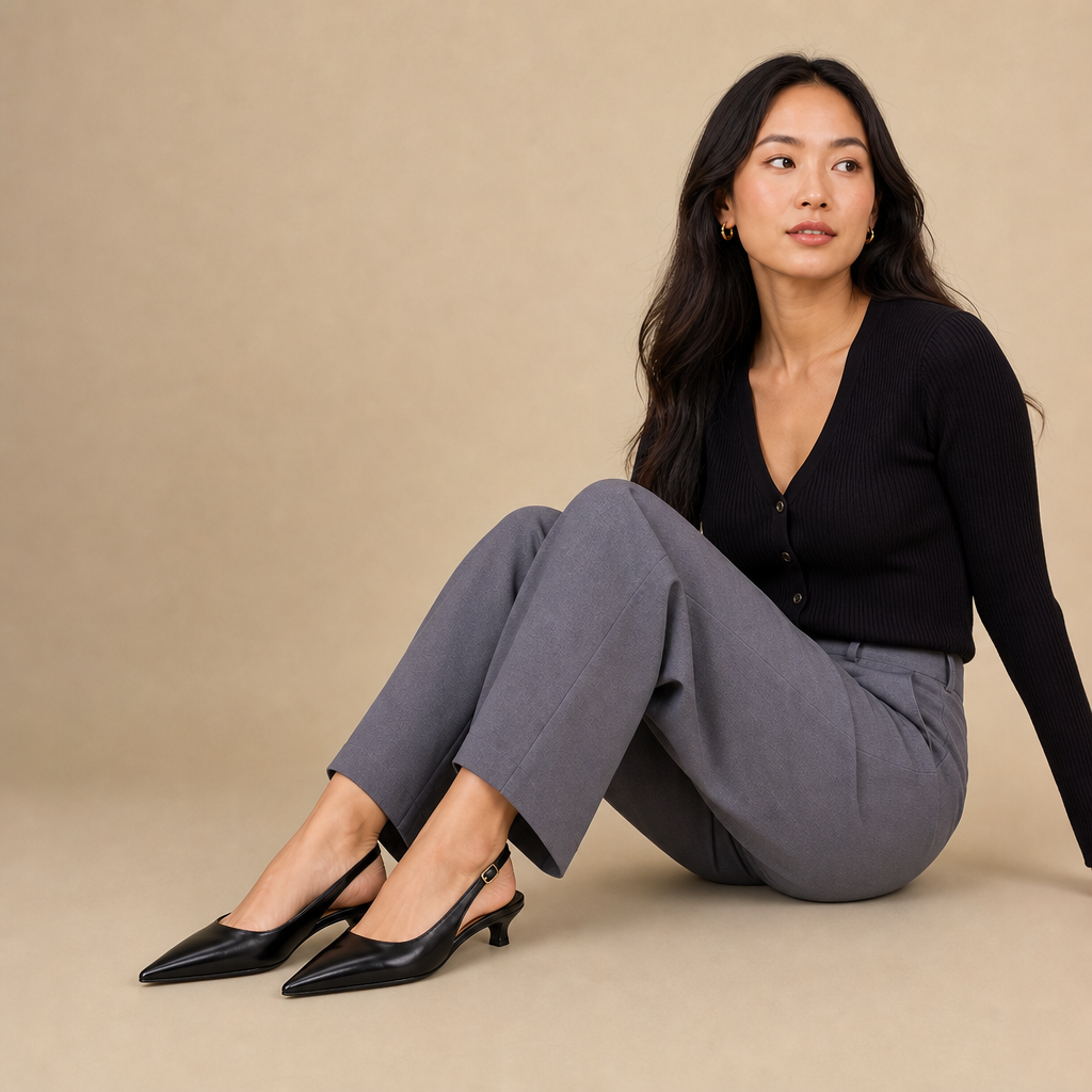 Veyra Women's Pointed-Toe Mules — Black