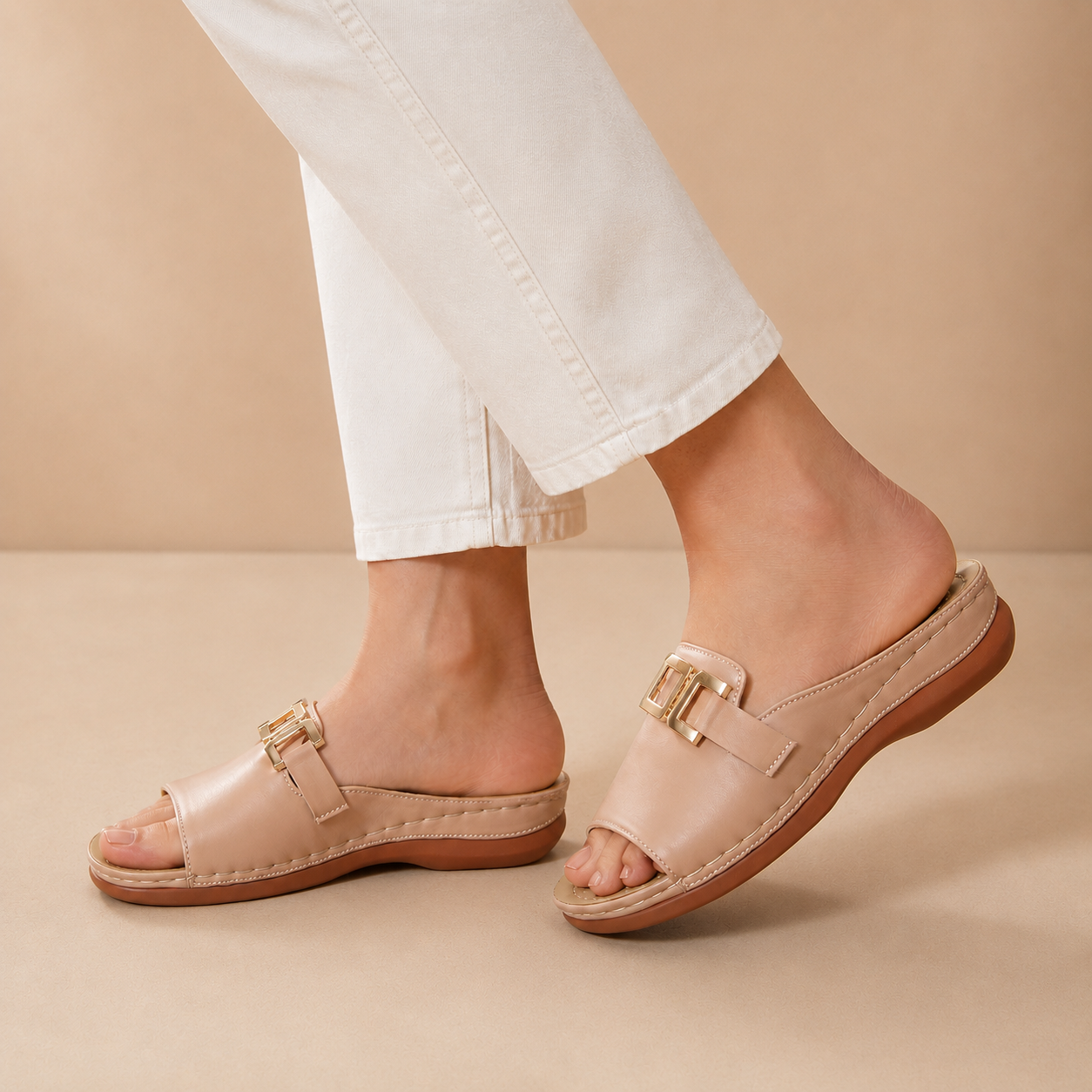 Calista Orthopedic Slip-On Slide Sandals
