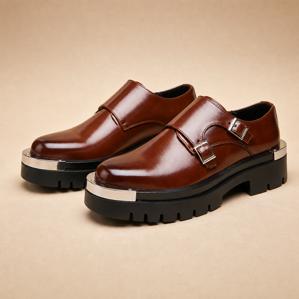 Arlo Men's Round-Toe Loafers — Brown