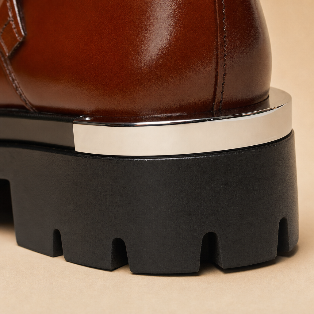 Arlo Men's Round-Toe Loafers — Brown