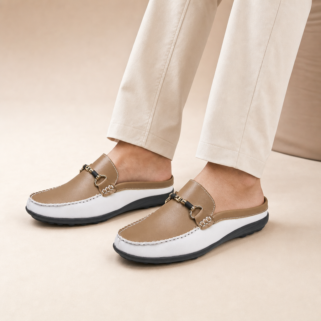 Durham Genuine Leather Slip-On Loafers in Green