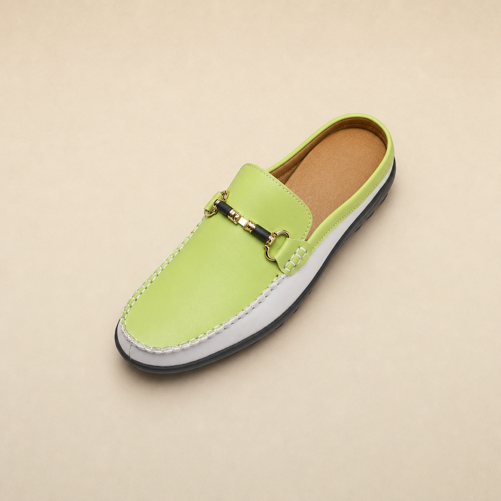 Bristol Men's Breathable Slip-On Loafers — Green