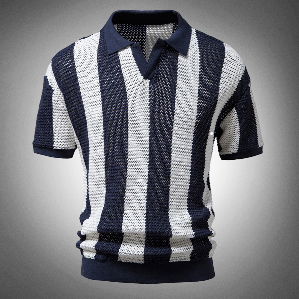Harlow Cotton Knit Polo Shirt