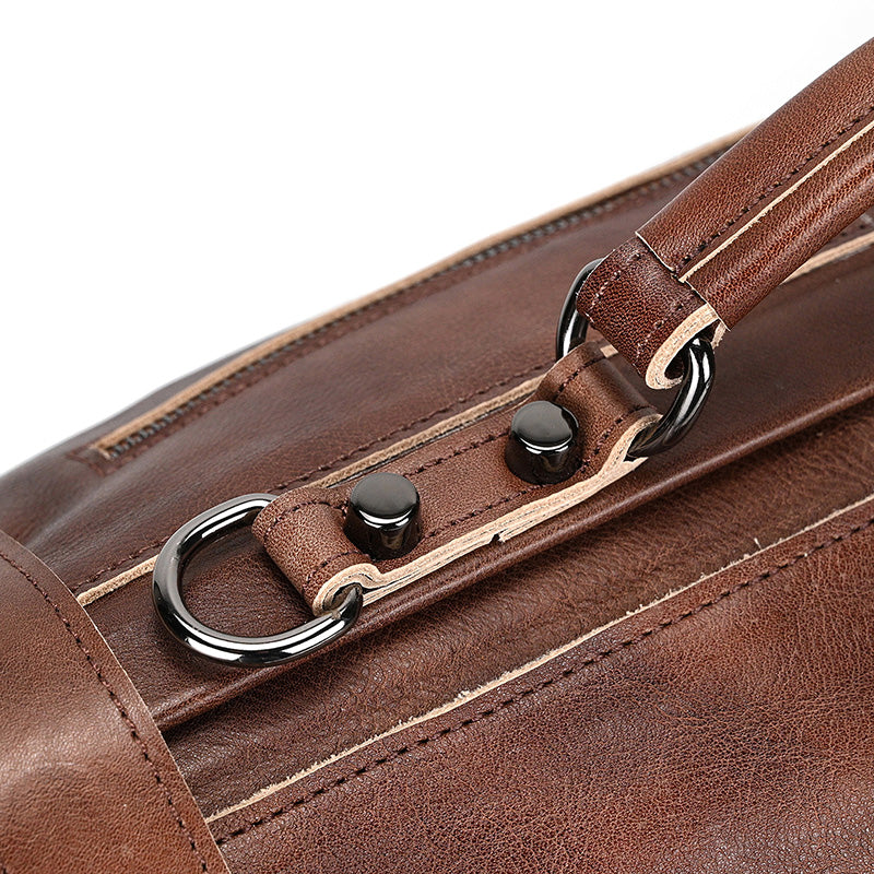 Ashford Genuine Leather Duffle Weekender Bag